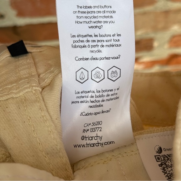 Triarchy St. Tropez High Rise Straight Leg Jeans Size 27 - Picture 8 of 10